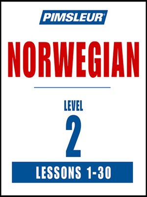 cover image of Pimsleur Norwegian Level 2
